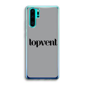CaseCompany Topvent Grijs Zwart: Huawei P30 Pro Transparant Hoesje