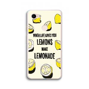 CaseCompany Lemonade: Google Pixel 3 XL Transparant Hoesje