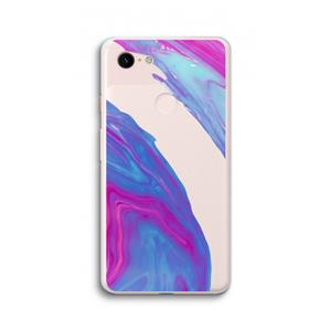 CaseCompany Zweverige regenboog: Google Pixel 3 XL Transparant Hoesje