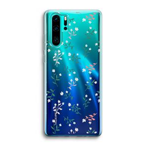 CaseCompany Small white flowers: Huawei P30 Pro Transparant Hoesje