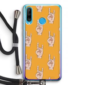 CaseCompany Rock: Huawei P30 Lite Transparant Hoesje met koord