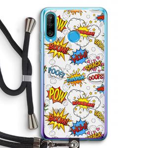 CaseCompany Pow Smack: Huawei P30 Lite Transparant Hoesje met koord