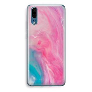 CaseCompany Roze explosie: Huawei P20 Transparant Hoesje
