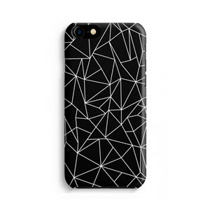 CaseCompany Geometrische lijnen wit: Volledig Geprint iPhone 7 Hoesje