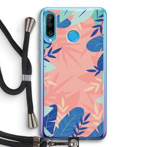 CaseCompany Tropisch: Huawei P30 Lite Transparant Hoesje met koord
