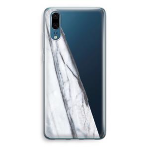 CaseCompany Gestreepte marmer: Huawei P20 Transparant Hoesje