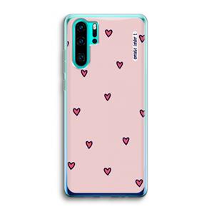 CaseCompany Hartjes: Huawei P30 Pro Transparant Hoesje