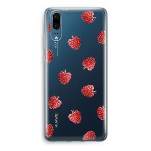 CaseCompany Framboosjes: Huawei P20 Transparant Hoesje