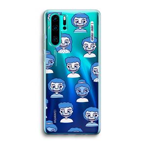 CaseCompany Gezichtjes: Huawei P30 Pro Transparant Hoesje