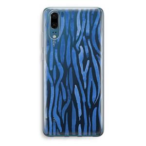 CaseCompany Blauwe nerven: Huawei P20 Transparant Hoesje