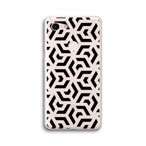 CaseCompany Crazy pattern: Google Pixel 3 XL Transparant Hoesje