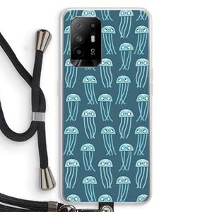 CaseCompany Kwallie: Oppo A95 5G Transparant Hoesje met koord