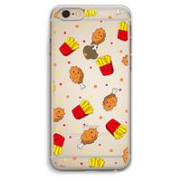 CaseCompany Chicken 'n Fries: iPhone 6 Plus / 6S Plus Transparant Hoesje