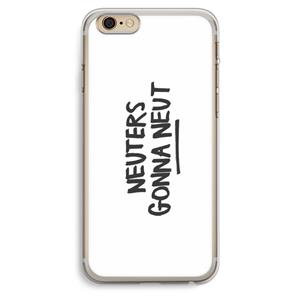 CaseCompany Neuters: iPhone 6 Plus / 6S Plus Transparant Hoesje
