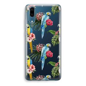 CaseCompany Kleurrijke papegaaien: Huawei P20 Transparant Hoesje