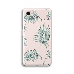 CaseCompany Simple leaves: Google Pixel 3 XL Transparant Hoesje
