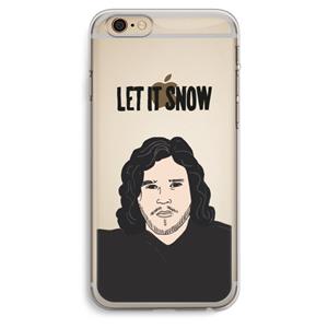 CaseCompany Let It Snow: iPhone 6 Plus / 6S Plus Transparant Hoesje