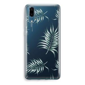 CaseCompany Simple leaves: Huawei P20 Transparant Hoesje