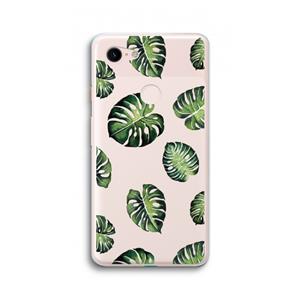 CaseCompany Tropische bladeren: Google Pixel 3 XL Transparant Hoesje