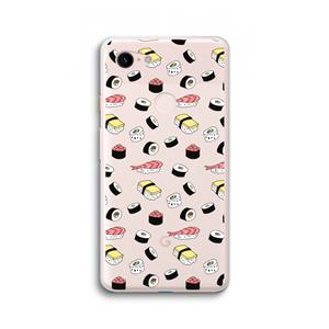 CaseCompany Sushi time: Google Pixel 3 XL Transparant Hoesje