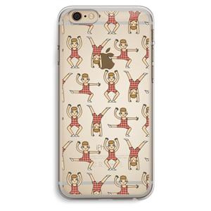 CaseCompany Gymboys: iPhone 6 Plus / 6S Plus Transparant Hoesje