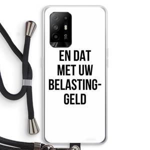 CaseCompany Belastinggeld: Oppo A95 5G Transparant Hoesje met koord