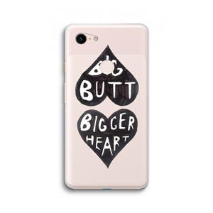 CaseCompany Big butt bigger heart: Google Pixel 3 XL Transparant Hoesje