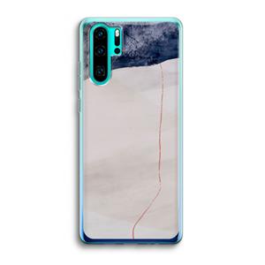 CaseCompany Stone White: Huawei P30 Pro Transparant Hoesje