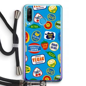 CaseCompany Fruitsticker: Huawei P30 Lite Transparant Hoesje met koord