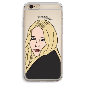CaseCompany Mary Kate: iPhone 6 Plus / 6S Plus Transparant Hoesje