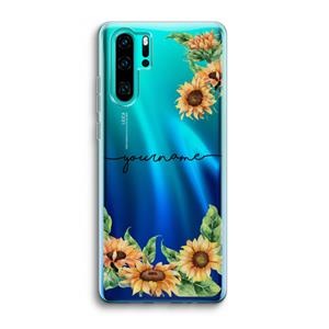CaseCompany Zonnebloemen: Huawei P30 Pro Transparant Hoesje