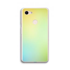 CaseCompany Minty mist pastel: Google Pixel 3 XL Transparant Hoesje