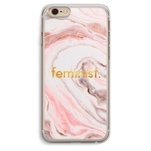 CaseCompany Feminist: iPhone 6 Plus / 6S Plus Transparant Hoesje