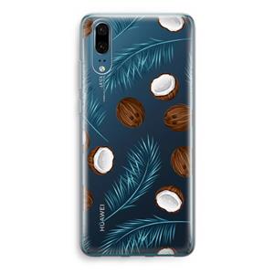 CaseCompany Kokosnoot roze: Huawei P20 Transparant Hoesje