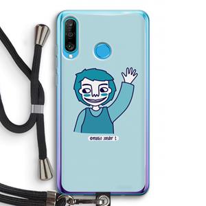 CaseCompany Zwaai: Huawei P30 Lite Transparant Hoesje met koord