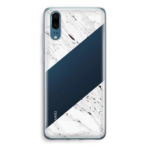 CaseCompany Biggest stripe: Huawei P20 Transparant Hoesje