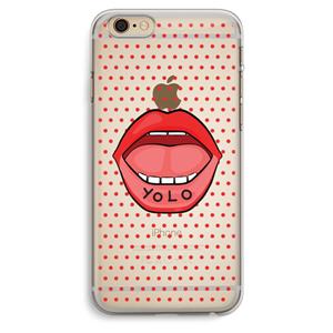 CaseCompany Yolo Denise: iPhone 6 Plus / 6S Plus Transparant Hoesje