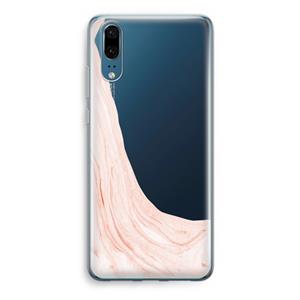 CaseCompany Peach bath: Huawei P20 Transparant Hoesje