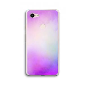 CaseCompany Clouds pastel: Google Pixel 3 XL Transparant Hoesje