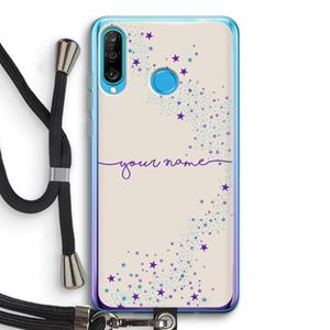 CaseCompany Sterren: Huawei P30 Lite Transparant Hoesje met koord