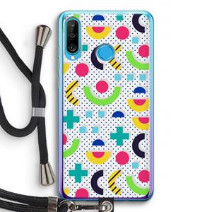 CaseCompany 8-bit N°1: Huawei P30 Lite Transparant Hoesje met koord