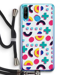 CaseCompany 8-bit N°2: Huawei P30 Lite Transparant Hoesje met koord