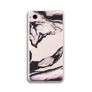 CaseCompany Roze stroom: Google Pixel 3 XL Transparant Hoesje