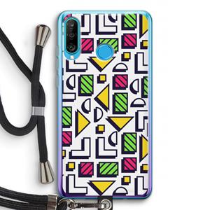 CaseCompany 8-bit N°4: Huawei P30 Lite Transparant Hoesje met koord
