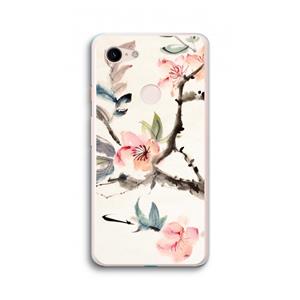 CaseCompany Japanse bloemen: Google Pixel 3 XL Transparant Hoesje