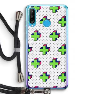 CaseCompany 8-bit N°10: Huawei P30 Lite Transparant Hoesje met koord