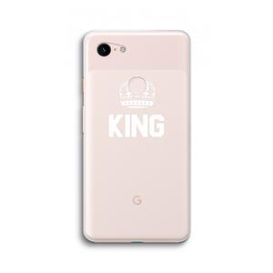 CaseCompany King zwart: Google Pixel 3 XL Transparant Hoesje