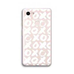 CaseCompany XOXO: Google Pixel 3 XL Transparant Hoesje