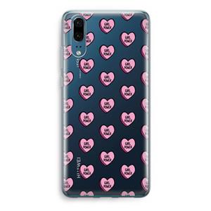 CaseCompany GIRL POWER: Huawei P20 Transparant Hoesje