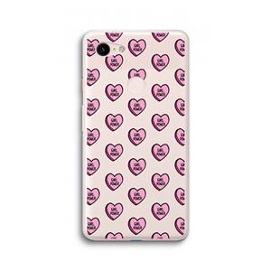 CaseCompany GIRL POWER: Google Pixel 3 XL Transparant Hoesje